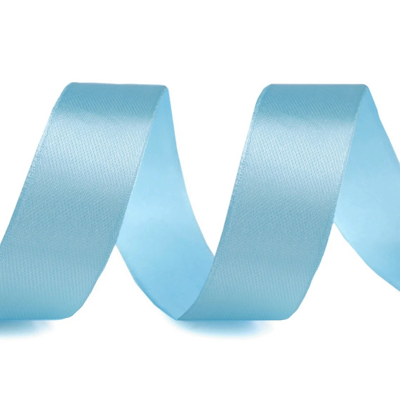 1 Rolle Satinband - 22,5m - Hellblau - Schleifenband - Zierband - 20mm - Uni