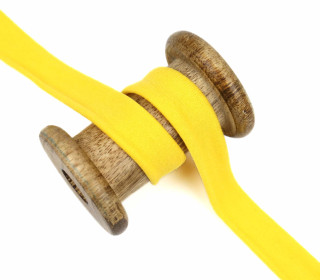 1 Meter elastisches Schrägband - 20mm - Jersey - Gelb