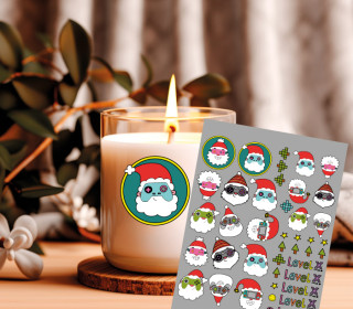 Rub-On Sticker - Santa Gamer - Ina Kappes - Tante Henni Rub-Ons - vielfältig nutzbar