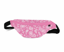 DIY-Nähset - small HipBag - Bauchtasche - Paisley Bandana - Rosa/Weiß - Outdoorstoff - abby and amy
