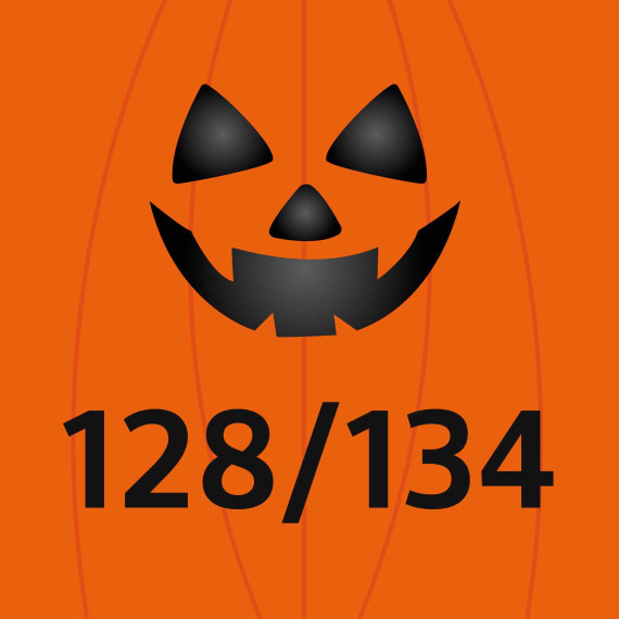 DIY-Nähset Kleidchen - Kürbis - Größe 128/134 - Softshell - Fasching - Karneval - Kostüm - zum selber Nähen - abby and amy