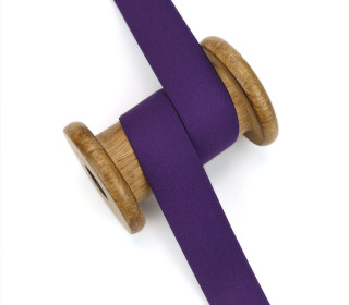 1m Gummiband - Elastisch - Uni - 25mm - Lila