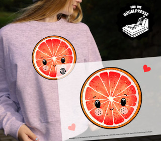 Onkel Bo's Bügelbilder - DIN A4 - Zitrus Fruits - Grapefruit - BIG