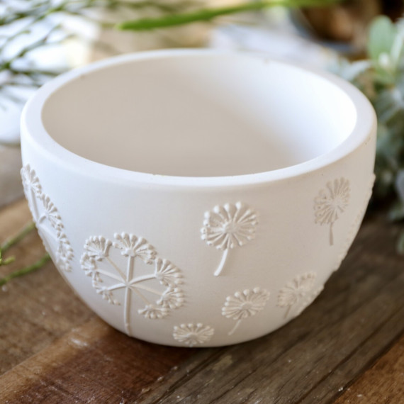 Silikon - Gießform - Dekoschale - Frühlingsdesign - Pusteblumen - vielfältig nutzbar