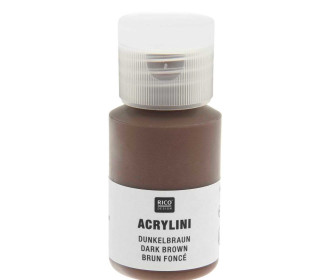 Acrylfarbe - Acrylini - 22ml - Matt - Geruchsarm - Rico Design - Dunkelbraun