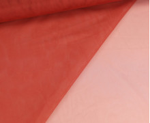Feiner Tüllstoff - Weich - Uni - Rostorange