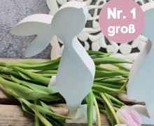 Silikon - Gießform - Süßer Osterhase - Nr. 1 - GROß - vielfältig nutzbar