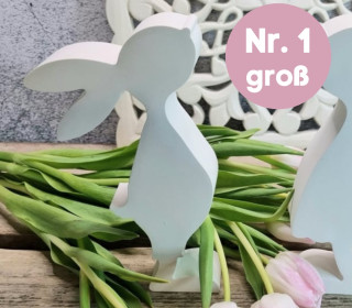 Silikon - Gießform - Süßer Osterhase - Nr. 1 - GROß - vielfältig nutzbar