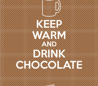 Plotterdatei »Hot Chocolate« – Spruch »Keep Warm«