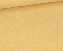 Leinen - Baumwolle - Mischgewebe - Uni - Melange - 176g - Maisgelb