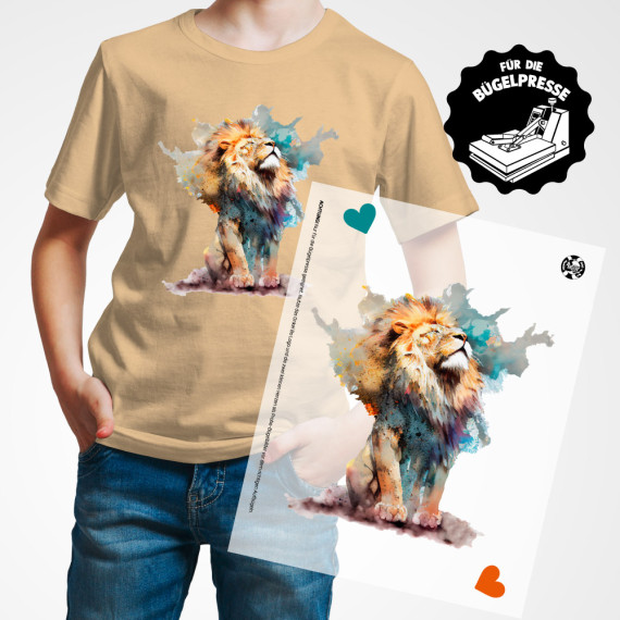 Onkel Bo's Bügelbilder - DIN A4 - Cool Lion