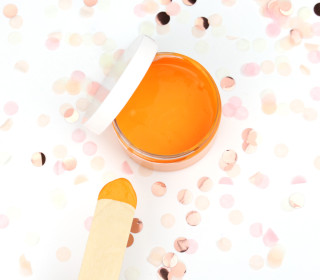 Siebdruckfarbe - Electric Orange - 100ml - wasserbasiert - vegan - für Textil