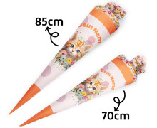 DIY-Nähset Schultüte - Konfigurator - Katzen - Velvet - personalisiert