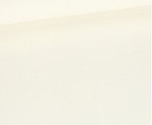 Strick Jersey - Schmale Rippen - uni - Warmweiß