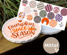 Outdoorstoff - Herbstliebe - Inlays für Silikon - Dekoteller - Tablett - Mittel - studio.mARTinchen - abby and amy