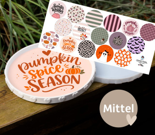 Outdoorstoff - Herbstliebe - Inlays für Silikon - Dekoteller - Tablett - Mittel - studio.mARTinchen - abby and amy