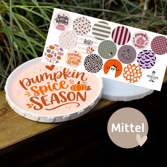 Outdoorstoff - Herbstliebe - Inlays für Silikon - Dekoteller - Tablett - Mittel - studio.mARTinchen - abby and amy