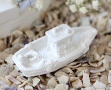 Silikon - Gießform - Mini Fischerboot - Dekoboot - maritim - Boot 2 - vielfältig nutzbar