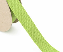 1 Meter Gurtband  - 30mm - Baumwolle - Gelbgrün