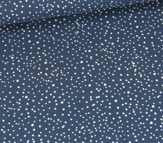 Jersey - Qjutie & the Qjutest - Pünktchen - Jeansblau