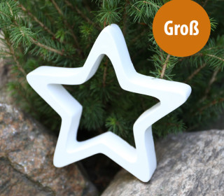 Silikon - Gießform - Stern - Offen - Groß - vielfältig nutzbar