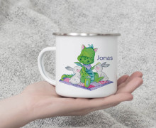 Emaille Becher - Kleiner Drache - Adoringly Dzio