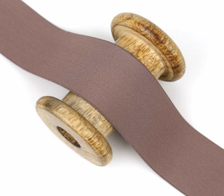 1m Gummiband - Elastisch - Uni - 40mm - Taupe