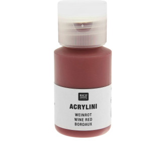 Acrylfarbe - Acrylini - 22ml - Matt - Geruchsarm - Rico Design - Weinrot