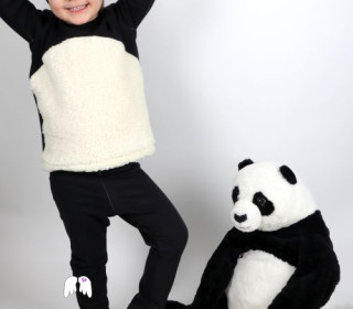 eBook - Pandabär 3-tlg. Kostüm Fasching Karneval Gr. 86 - 140