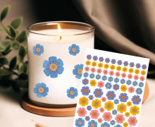 Rub-On Sticker - Beautiful Flowers - KnilchArt Design - Tante Henni Rub-Ons - vielfältig nutzbar