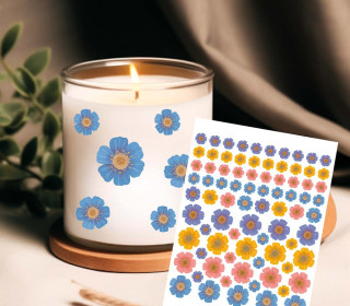 Rub-On Sticker - Beautiful Flowers - KnilchArt Design - Tante Henni Rubons - vielfältig nutzbar
