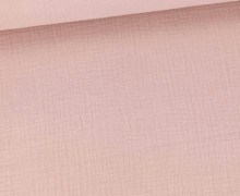 Musselin - Muslin - Double Gauze - Uni - Altlrosa Pastell