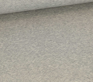 Weicher Strick-Jersey - Sehr feine Struktur - Grau - Viskose Mix - Meliert - Elastisch