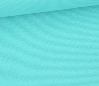 Bündchen Standard - Feine Rippen - Uni - Aqua - #714