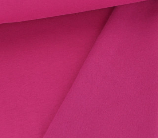 Kuschelsweat - Uni - Fuchsia Dunkel