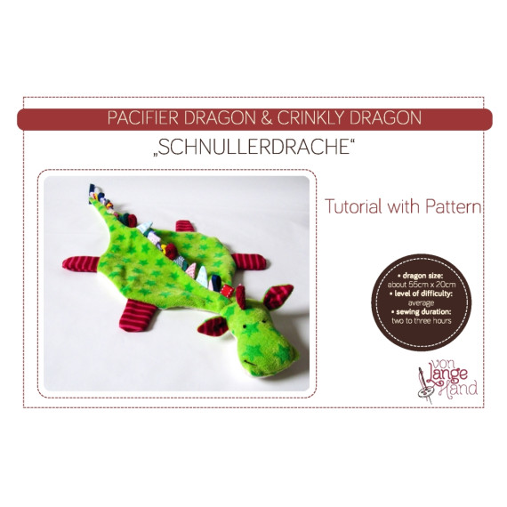 Ebook tutorial & pattern – pacifier dragon
