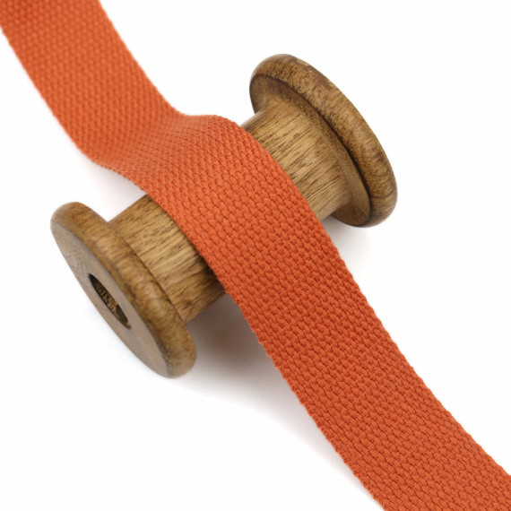 1 Meter Gurtband  - 30mm - Mischgewebe - Altorange