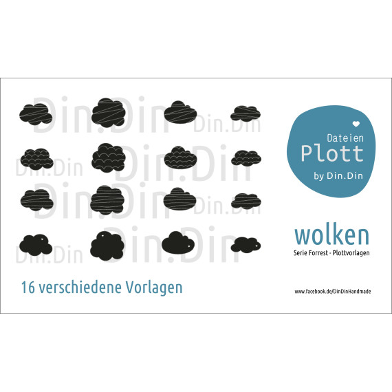 Plotter Datei "Forest Wolken"