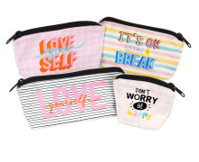 DIY-Nähset - Velvet - Knautschtaschen - 4 Täschchen -  LOVE yourself - abby and amy