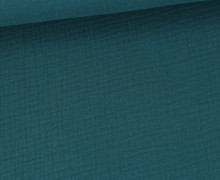 Musselin Bambino - Muslin - Uni - Schnuffeltuch - Windeltuch - Petrol