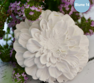 Silikon - Gießform - Blüte - Dekoblüte - viele kurze Blütenblätter - Blüte 14 - vielfältig nutzbar