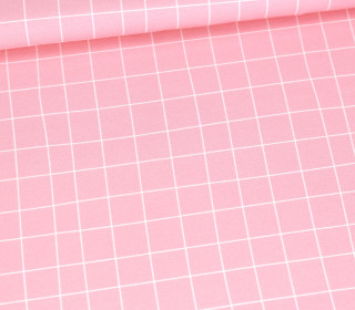 Sommersweat - Pink X-Mas - Grid - Rosa - Bio Qualität - abby and me