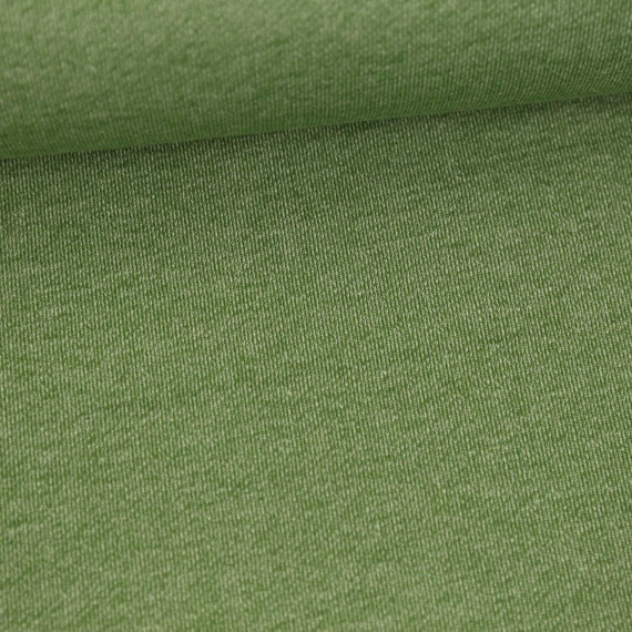 Seemannssweat - French Terry  - Melange - Grün