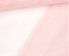 Feiner Tüllstoff - Weich - Uni - Blassrosa