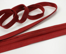 3 Meter elastisches Schrägband - 15mm - Jersey - Marsala