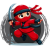 NinjaKaempferRotSchwarz