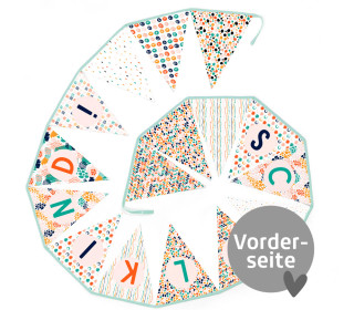 DIY - Wimpelkette - Schulkind - MusterschülerIn - Velvet - abby and amy