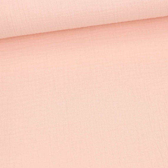 Musselin - Muslin - Double Gauze - Uni - Blassrosa - 125g - Schnuffeltuch - Windeltuch