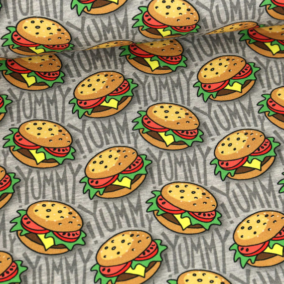 Bio-Sommersweat - French Terry - Hamburger Liebe - Classics - Grau Meliert - Hamburger Liebe