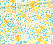 Sommersweat - Frohe Frühlingsblumen - Gelb - Weiß - Bio Qualität - abby and me